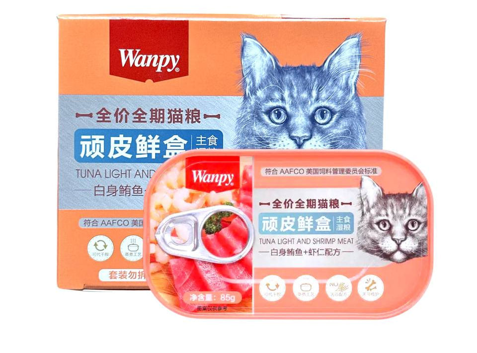 Wanpy Tuna Light and Shrimp Meat 6X