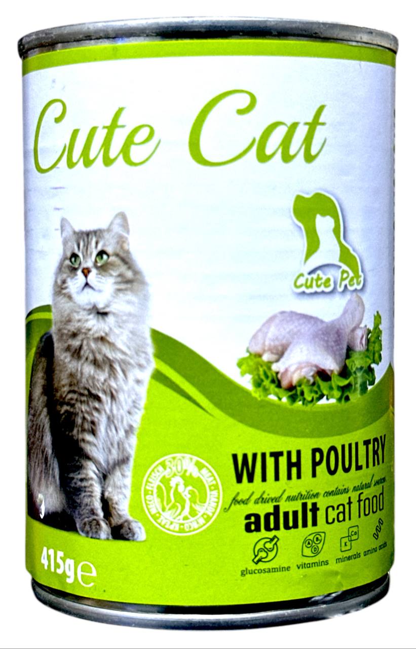 Cute Cat Adult with Poultry 415g