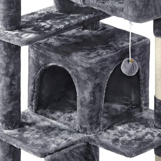 Multi-Level Cat Tree Tower-Model K02 Light Grey 138cm