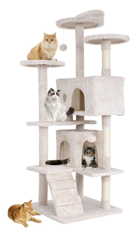 Multi-Level Cat Tree Tower-Model K02 Begie 138cm