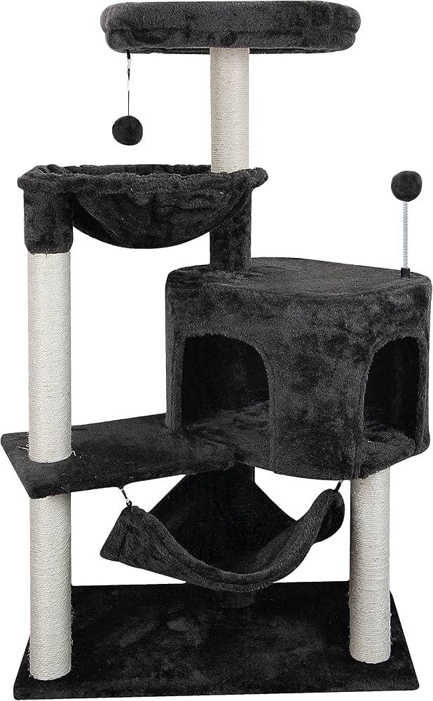 Multi-Level Cat Tree Tower-Model K013 Black 100cm