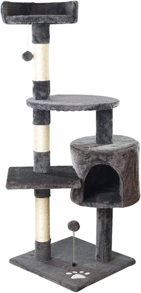 Multi-Level Cat Tree Tower-Model K015 Dark Grey 112cm