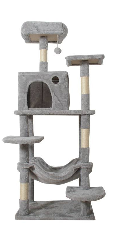 Multi-Level Cat Tree Tower-Model MT52 Light Grey 141cm