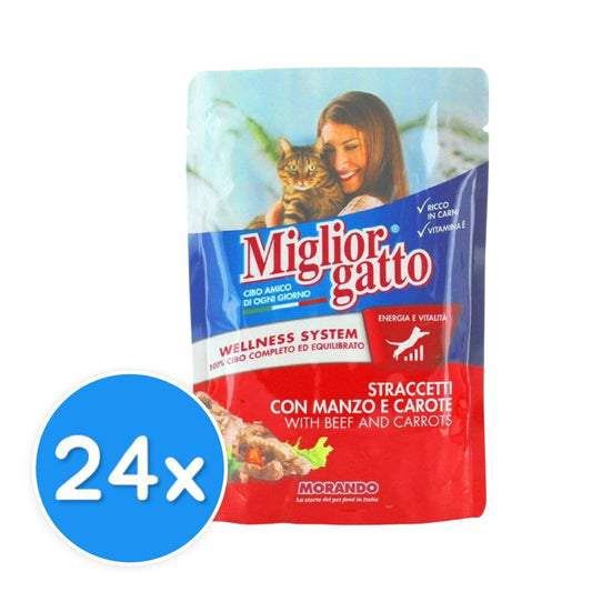 Miglior Gatto Beef & Carrot 24X