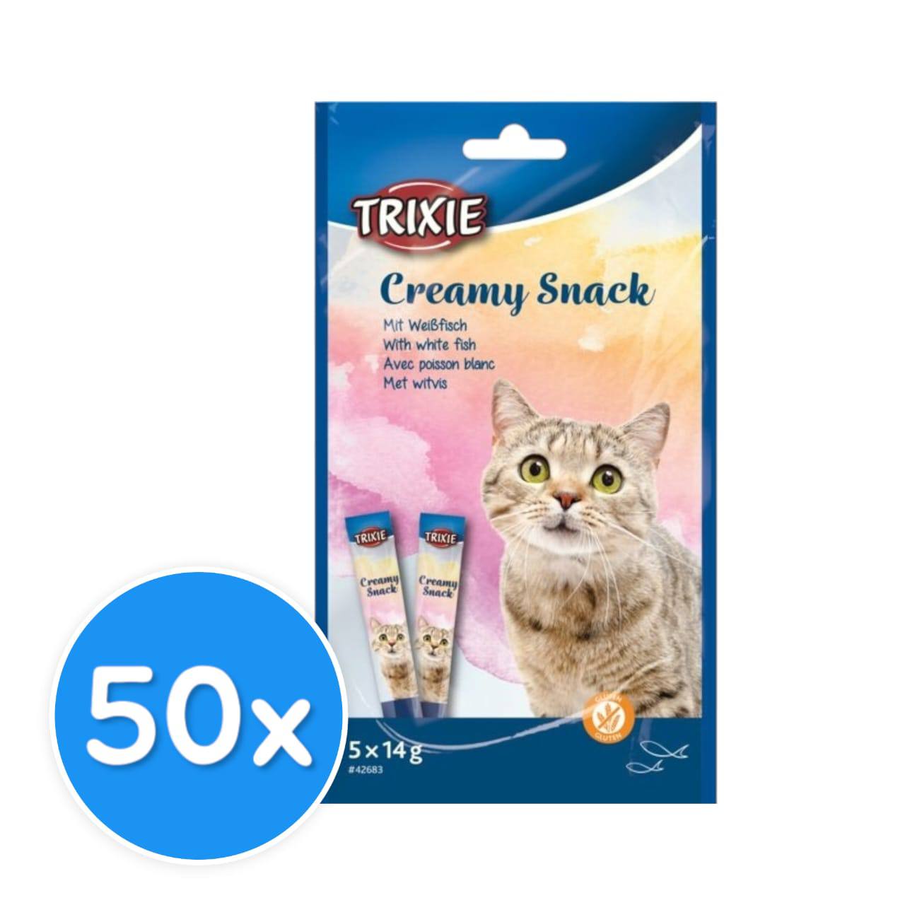 Trixie Creamy Snack White Fish 50X