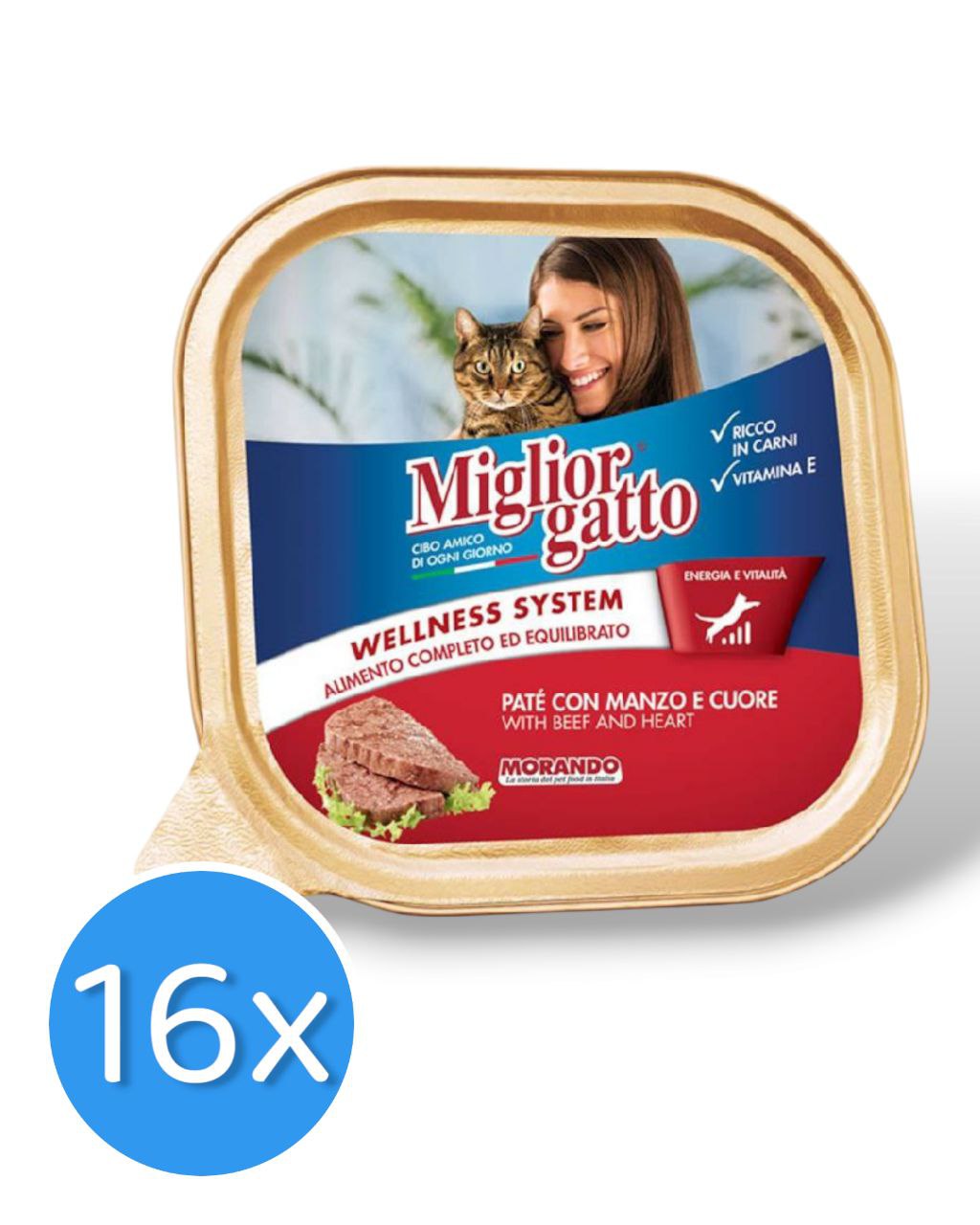 Miglior Gatto Beef & Heart 16X