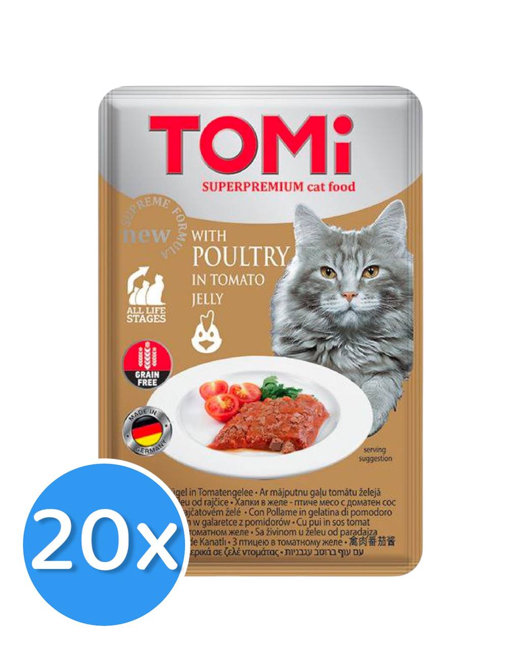 Tomi Poultry & Tomato in Jelly 20X